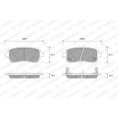 Колодки тормозные дисковые для DAIHATSU COO, MATERIA(M4#), SIRION(M3#) / FORD FIESTA / MAZDA 2(DE) / SUBARU JUSTY <b>WEEN 151-2590 / 24283</b>