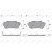 Колодки тормозные дисковые для HYUNDAI SANTA FE(CM) / KIA SORENTO(XM) <b>WEEN 151-1190 / 24351</b>
