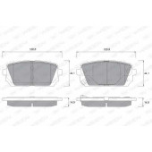 Колодки тормозные дисковые для KIA CARENS(FJ,UN) <b>WEEN 151-2578 / 24491</b>