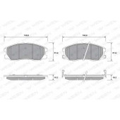 Колодки тормозные дисковые для CHEVROLET CAPTIVA(C100,C140) / OPEL ANTARA <b>WEEN 151-2595 / 24510</b>