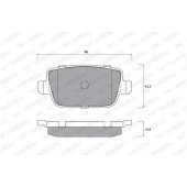 Колодки тормозные дисковые для FORD FOCUS(DA#), GALAXY(WA6), KUGA, MONDEO(BA7), S-MAX(WA6) / VOLVO S80(AS), V70(BW,SW), XC70 <b>WEEN 151-1212 / 24537</b>