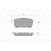 Колодки тормозные дисковые для MAZDA CX-7(ER), CX-9(TB) <b>WEEN 151-2572 / 24545</b>