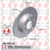 Тормозной диск ZIMMERMANN 100.3322.20