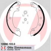 Комплект тормозных колодок для JEEP CHEROKEE(KJ) / RENAULT MEGANE(BA0/1#, DA0/1#, EA0/1#, LA0/1#, LM0/1#) <b>ZIMMERMANN 10990.103.0</b>