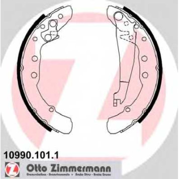 Комплект тормозных колодок для AUDI 100, 80 / VW CADDY, GOLF, JETTA, PASSAT <b>ZIMMERMANN 10990.101.1</b>