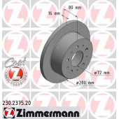 Тормозной диск ZIMMERMANN 230.2375.20