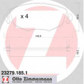 Колодки тормозные дисковые для FORD MONDEO(B4Y,B5Y,BWY) <b>ZIMMERMANN 23279.185.1 / 23279</b>