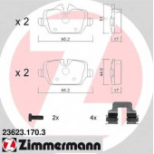 Колодки тормозные дисковые для BMW 1(E81,E87), 3(E90,E91) <b>ZIMMERMANN 23623.170.3 / 23623</b>