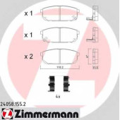 Колодки тормозные дисковые для KIA SORENTO(JC) <b>ZIMMERMANN 24058.155.2 / 23993</b>