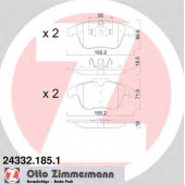 Колодки тормозные дисковые для CITROEN C5(RD#,TD#), EVASION(22,U6) / PEUGEOT 407(6C#,6D#,6E#), 508 <b>ZIMMERMANN 24332.185.1 / 24084</b>