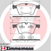 Колодки тормозные дисковые для MERCEDES GL(X164), M(W164), R(V251,W251) <b>ZIMMERMANN 24151.202.1 / 24151</b>
