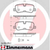 Колодки тормозные дисковые для LAND ROVER DISCOVERY(LA,LA#,TAA), RANGE ROVER(LM,LS) <b>ZIMMERMANN 24192.175.1 / 24192</b>