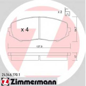 Колодки тормозные дисковые для SUZUKI GRAND VITARA(JT) <b>ZIMMERMANN 24346.170.1 / 24346</b>