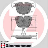 Колодки тормозные дисковые для BMW X5(E70,F15,F85), X6(E71,E72) <b>ZIMMERMANN 24458.170.1 / 24458</b>