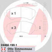 Колодки тормозные дисковые для CITROEN JUMPER / FIAT DUCATO(250,290) / PEUGEOT BOXER <b>ZIMMERMANN 24466.190.1 / 24466</b>