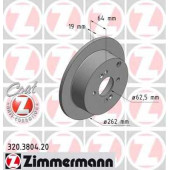 Тормозной диск ZIMMERMANN 320.3804.20