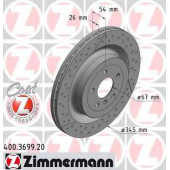 Тормозной диск ZIMMERMANN 400.3699.20