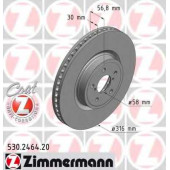 Тормозной диск ZIMMERMANN 530.2464.20