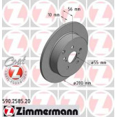 Тормозной диск ZIMMERMANN 590.2585.20