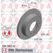 Тормозной диск ZIMMERMANN 590.2807.20